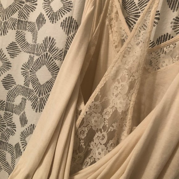 Free People flowy cream tank top - Picture 8 of 10